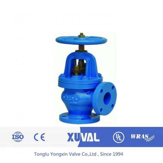 Cast iron angle globe valve