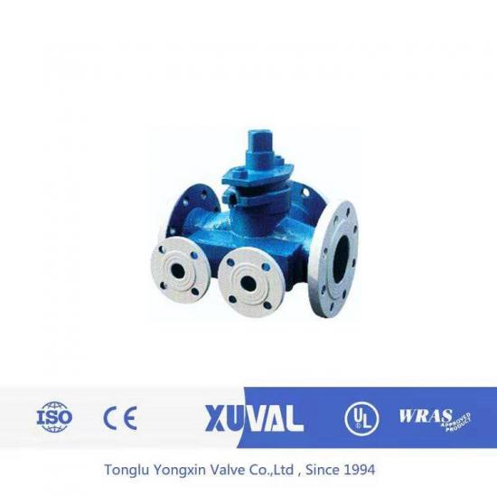 Flange type plug valve