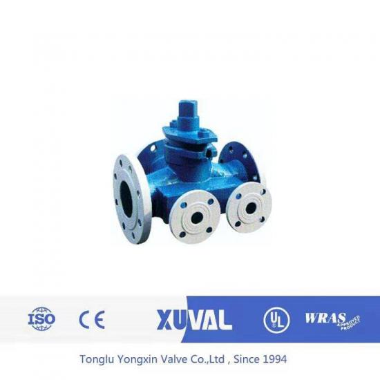 Flange type plug valve