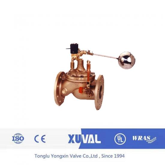 Brass remote float valve