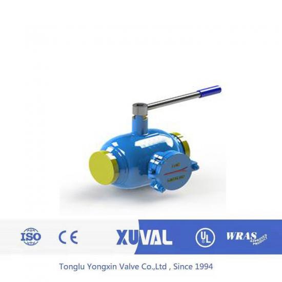 Standard diameter welded ball valve