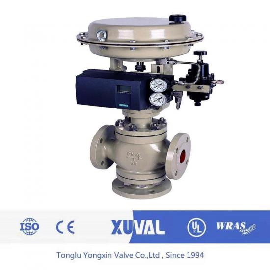 Stainless steel pneumatic diaphragm three way on off valve