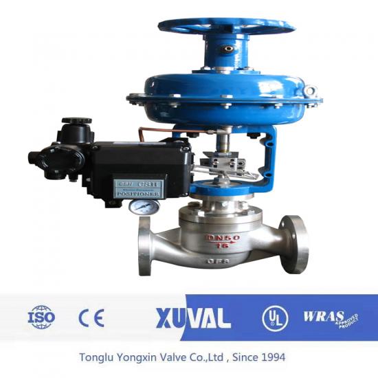 Stainless steel pneumatic sleeve control valve