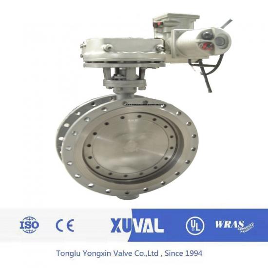 Electric telescopic butterfly valve