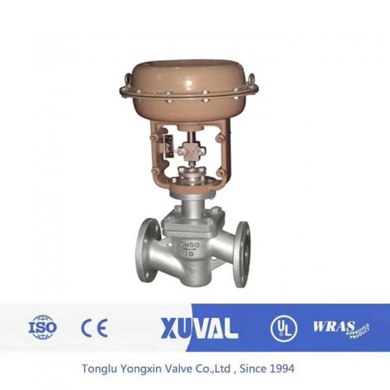 Fluorine-lined bellows regulating valve