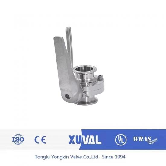 Stainless steel three clip butterfly valve
