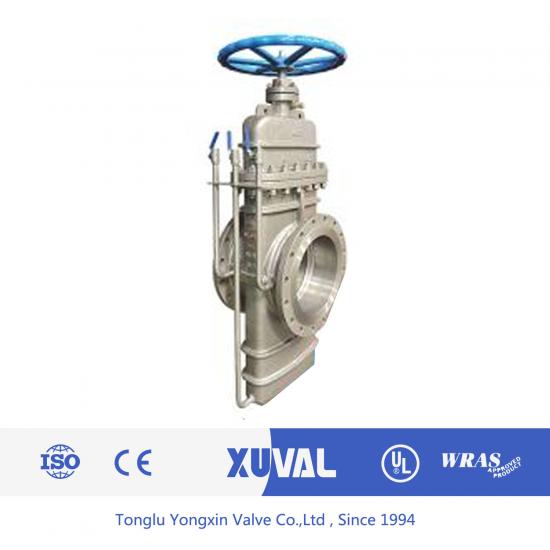 Gas dedicated flat gate valve