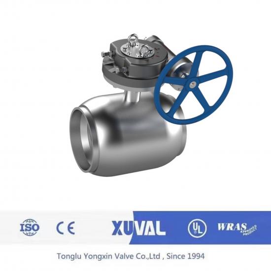 Direct-buried all-welded ball valves